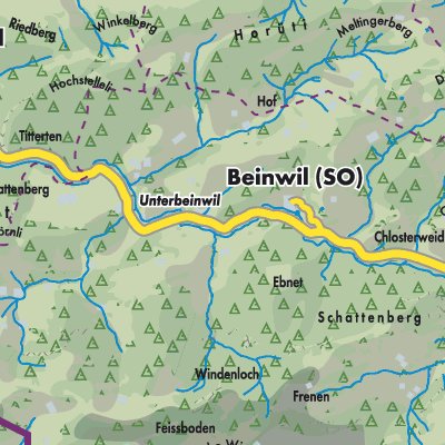 Übersichtsplan Beinwil (SO)