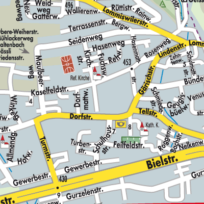 Stadtplan Bellach