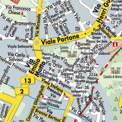 Stadtplan Bellinzona