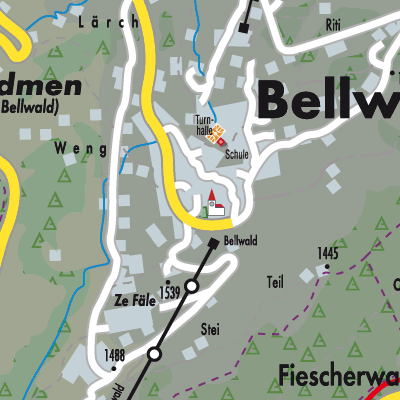 Stadtplan Bellwald
