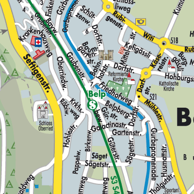 Stadtplan Belp