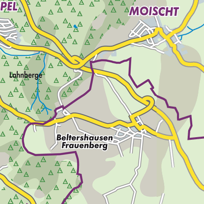 Übersichtsplan Beltershausen-Frauenberg