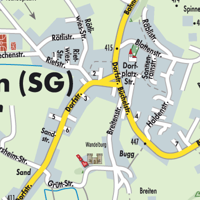 Stadtplan Benken (SG)