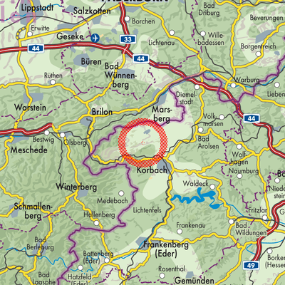Landkarte Benkhausen