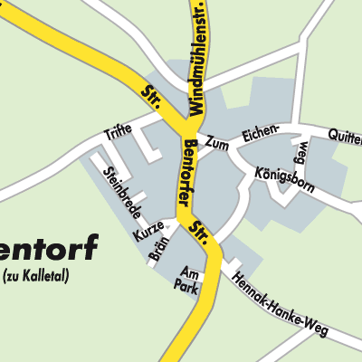 Stadtplan Bentorf
