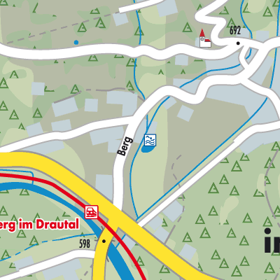 Stadtplan Berg im Drautal