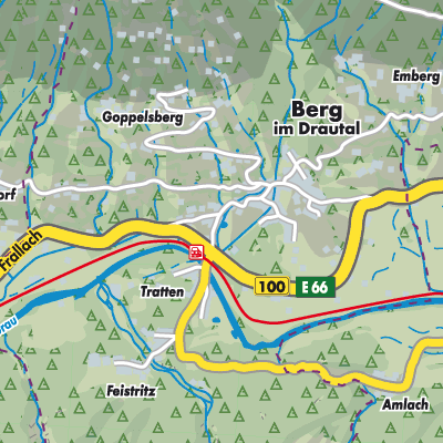 Übersichtsplan Berg im Drautal