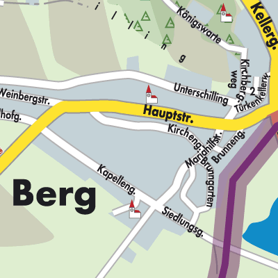 Stadtplan Berg