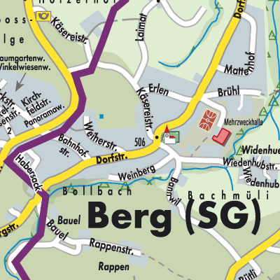 Stadtplan Berg (SG)