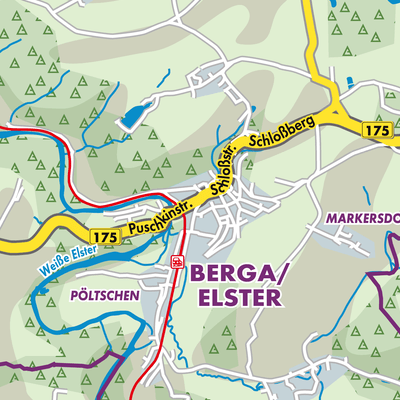 Übersichtsplan Berga/Elster
