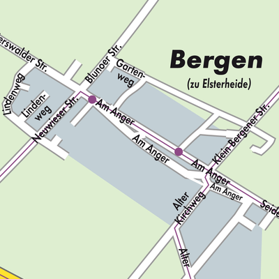 Stadtplan Bergen - Hory