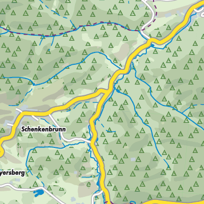 Übersichtsplan Bergern im Dunkelsteinerwald