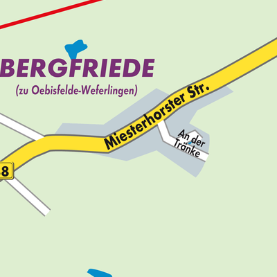 Stadtplan Bergfriede