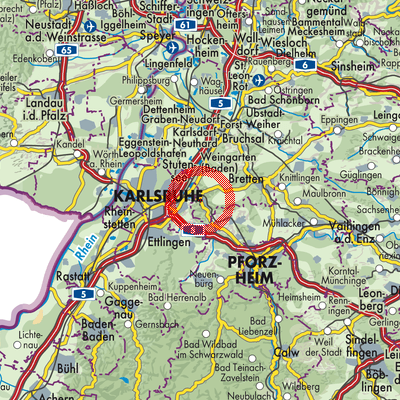 Landkarte Berghausen
