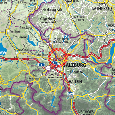 Landkarte Bergheim