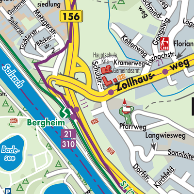 Stadtplan Bergheim