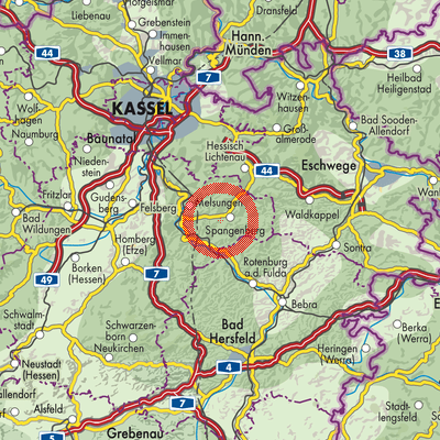 Landkarte Bergheim