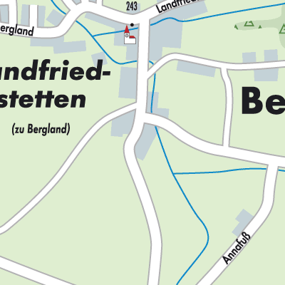 Stadtplan Bergland