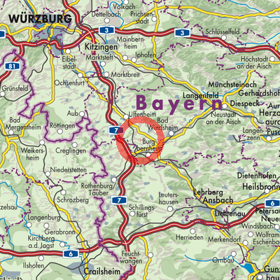 Landkarte Bergtshofen