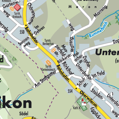 Stadtplan Berikon