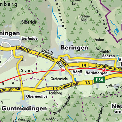 Übersichtsplan Beringen