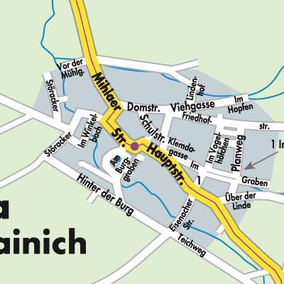 Stadtplan Berka vor dem Hainich