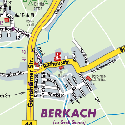 Stadtplan Berkach