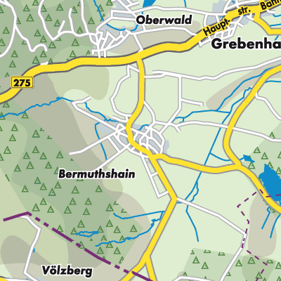 Übersichtsplan Bermuthshain
