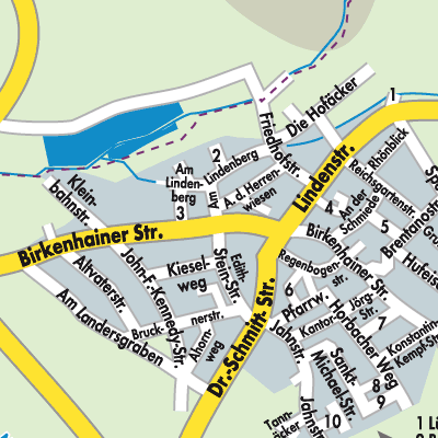 Stadtplan Bernbach