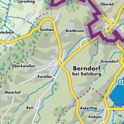 Übersichtsplan Berndorf bei Salzburg