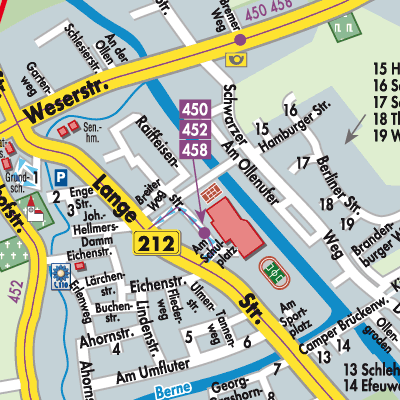 Stadtplan Berne