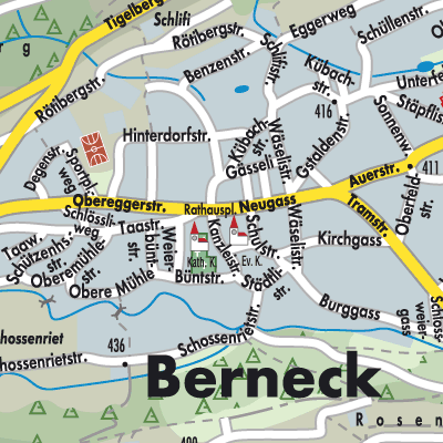 Stadtplan Berneck