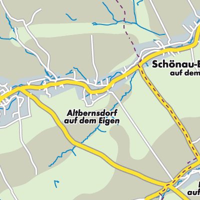 Übersichtsplan Bernstadt / Schönau-Berzdorf