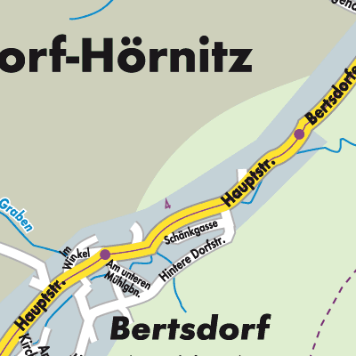 Stadtplan Bertsdorf-Hörnitz