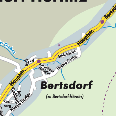 Stadtplan Bertsdorf-Hörnitz