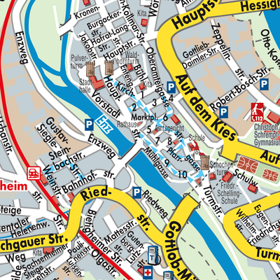 Stadtplan Besigheim