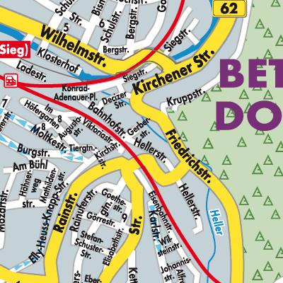 Stadtplan Betzdorf-Gebhardshain