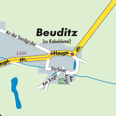 Stadtplan Beuditz