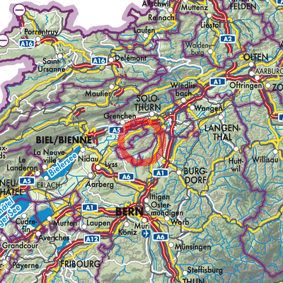 Landkarte Bezirk Bucheggberg