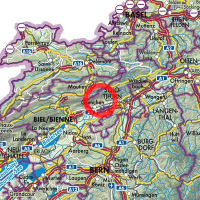 Landkarte Bezirk Lebern