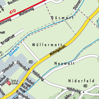 Stadtplan Bezirk Olten