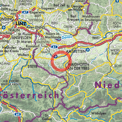 Landkarte Biberbach