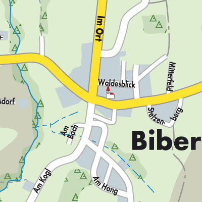 Stadtplan Biberbach