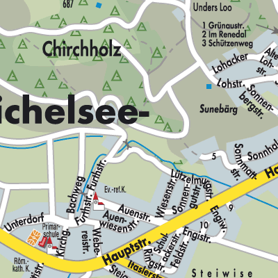 Stadtplan Bichelsee-Balterswil