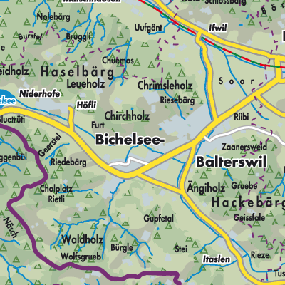 Übersichtsplan Bichelsee-Balterswil