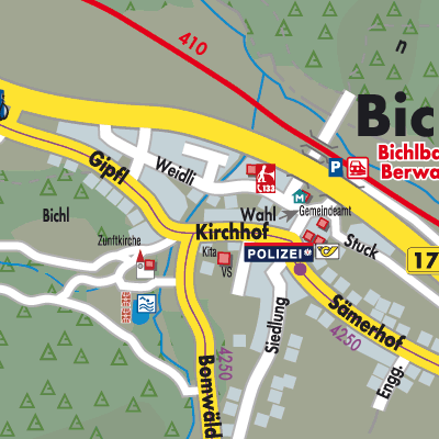 Stadtplan Bichlbach