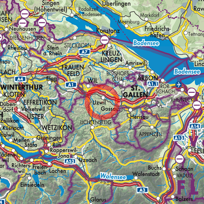 Landkarte Bichwil