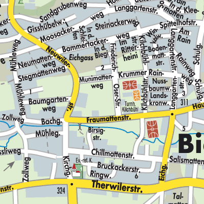 Stadtplan Biel-Benken