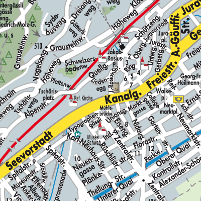 Stadtplan Biel/Bienne