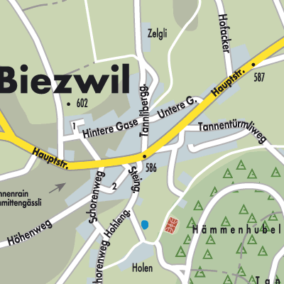 Stadtplan Biezwil